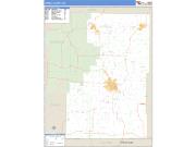 Howell County, MO <br /> Wall Map <br /> Zip Code <br /> Basic Style 2025 Map