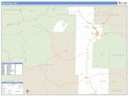 Iron County, MO <br /> Wall Map <br /> Zip Code <br /> Basic Style 2025 Map