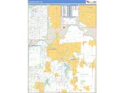 Jackson County, MO <br /> Wall Map <br /> Zip Code <br /> Basic Style 2025 Map
