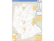Jefferson County, MO <br /> Wall Map <br /> Zip Code <br /> Basic Style 2025 Map