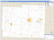 Johnson County, MO <br /> Wall Map <br /> Zip Code <br /> Basic Style 2025 Map