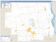 Lincoln County, MO <br /> Wall Map <br /> Zip Code <br /> Basic Style 2025 Map