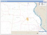 Marion County, MO <br /> Wall Map <br /> Zip Code <br /> Basic Style 2025 Map