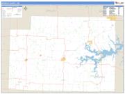 Monroe County, MO <br /> Wall Map <br /> Zip Code <br /> Basic Style 2025 Map