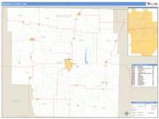 Nodaway County, MO <br /> Wall Map <br /> Zip Code <br /> Basic Style 2025 Map