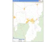 Pulaski County, MO <br /> Wall Map <br /> Zip Code <br /> Basic Style 2025 Map