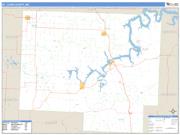 St. Clair County, MO <br /> Wall Map <br /> Zip Code <br /> Basic Style 2025 Map