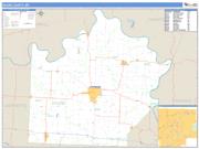 Saline County, MO <br /> Wall Map <br /> Zip Code <br /> Basic Style 2025 Map