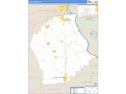 Scott County, MO <br /> Wall Map <br /> Zip Code <br /> Basic Style 2025 Map