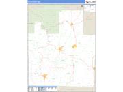 Texas County, MO <br /> Wall Map <br /> Zip Code <br /> Basic Style 2025 Map