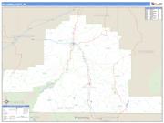 Big Horn County, MT <br /> Wall Map <br /> Zip Code <br /> Basic Style 2025 Map