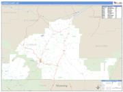 Carbon County, MT <br /> Wall Map <br /> Zip Code <br /> Basic Style 2025 Map