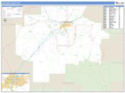 Cascade County, MT <br /> Wall Map <br /> Zip Code <br /> Basic Style 2025 Map