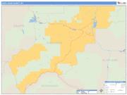 Deer Lodge County, MT <br /> Wall Map <br /> Zip Code <br /> Basic Style 2025 Map