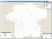 Fergus County, MT <br /> Wall Map <br /> Zip Code <br /> Basic Style 2025 Map