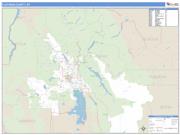Flathead County, MT <br /> Wall Map <br /> Zip Code <br /> Basic Style 2025 Map