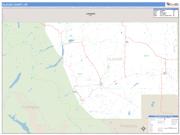 Glacier County, MT <br /> Wall Map <br /> Zip Code <br /> Basic Style 2025 Map