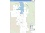 Lake County, MT <br /> Wall Map <br /> Zip Code <br /> Basic Style 2025 Map