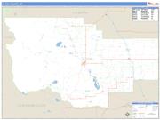 Teton County, MT <br /> Wall Map <br /> Zip Code <br /> Basic Style 2025 Map