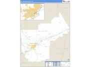 Yellowstone County, MT <br /> Wall Map <br /> Zip Code <br /> Basic Style 2025 Map