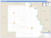 Burt County, NE <br /> Wall Map <br /> Zip Code <br /> Basic Style 2025 Map