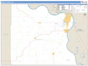 Dakota County, NE <br /> Wall Map <br /> Zip Code <br /> Basic Style 2025 Map
