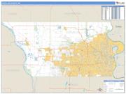 Douglas County, NE <br /> Wall Map <br /> Zip Code <br /> Basic Style 2025 Map