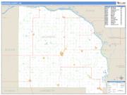 Saunders County, NE <br /> Wall Map <br /> Zip Code <br /> Basic Style 2025 Map