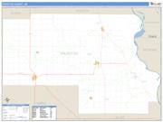 Thurston County, NE <br /> Wall Map <br /> Zip Code <br /> Basic Style 2025 Map