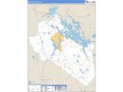 Belknap County, NH <br /> Wall Map <br /> Zip Code <br /> Basic Style 2025 Map