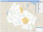 Merrimack County, NH <br /> Wall Map <br /> Zip Code <br /> Basic Style 2025 Map