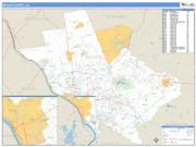 Mercer County, NJ <br /> Wall Map <br /> Zip Code <br /> Basic Style 2025 Map