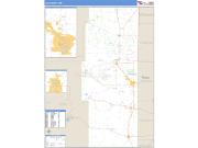 Lea County, NM <br /> Wall Map <br /> Zip Code <br /> Basic Style 2025 Map