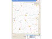Allegany County, NY <br /> Wall Map <br /> Zip Code <br /> Basic Style 2025 Map