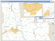 Broome County, NY <br /> Wall Map <br /> Zip Code <br /> Basic Style 2025 Map
