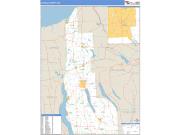 Cayuga County, NY <br /> Wall Map <br /> Zip Code <br /> Basic Style 2025 Map