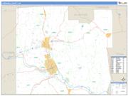 Chemung County, NY <br /> Wall Map <br /> Zip Code <br /> Basic Style 2025 Map