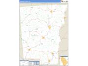 Chenango County, NY <br /> Wall Map <br /> Zip Code <br /> Basic Style 2025 Map
