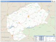 Delaware County, NY <br /> Wall Map <br /> Zip Code <br /> Basic Style 2025 Map