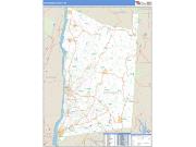 Dutchess County, NY <br /> Wall Map <br /> Zip Code <br /> Basic Style 2025 Map