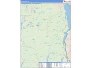 Essex County, NY <br /> Wall Map <br /> Zip Code <br /> Basic Style 2025 Map