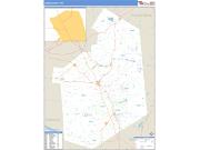 Lewis County, NY <br /> Wall Map <br /> Zip Code <br /> Basic Style 2025 Map