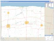 Orleans County, NY <br /> Wall Map <br /> Zip Code <br /> Basic Style 2025 Map