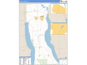 Seneca County, NY <br /> Wall Map <br /> Zip Code <br /> Basic Style 2025 Map