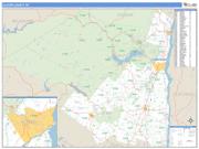 Ulster County, NY <br /> Wall Map <br /> Zip Code <br /> Basic Style 2025 Map