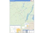 Warren County, NY <br /> Wall Map <br /> Zip Code <br /> Basic Style 2025 Map