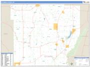 Wyoming County, NY <br /> Wall Map <br /> Zip Code <br /> Basic Style 2025 Map