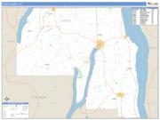 Yates County, NY <br /> Wall Map <br /> Zip Code <br /> Basic Style 2025 Map