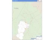 Avery County, NC <br /> Wall Map <br /> Zip Code <br /> Basic Style 2025 Map