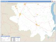 Bertie County, NC <br /> Wall Map <br /> Zip Code <br /> Basic Style 2025 Map